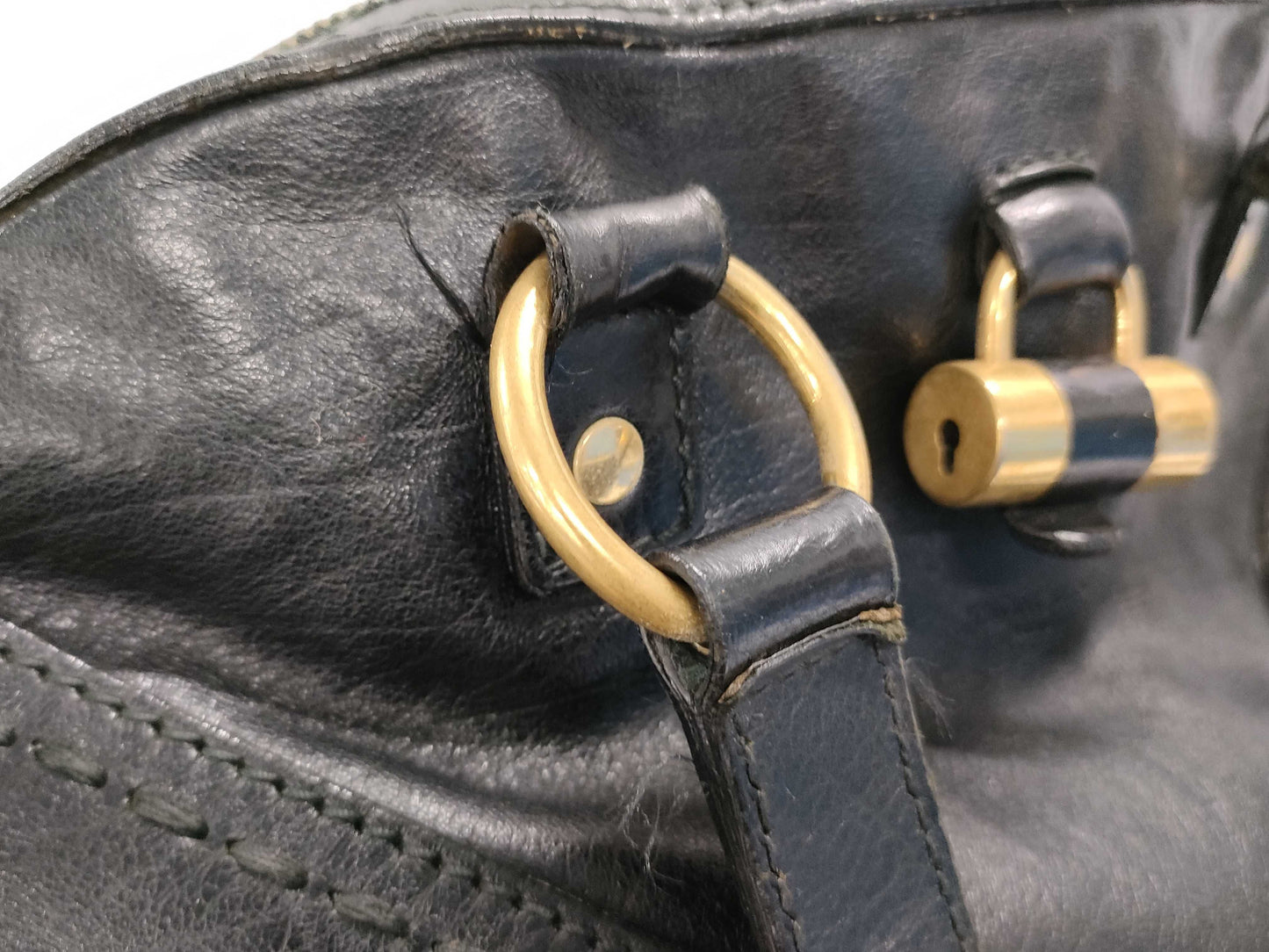 SAINT LAURENT Leather Tote Bag Tote Bag