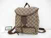 GUCCI GUCCI Gucci GG Canvas Leather Backpack Brown Beige Backpack