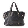 Salvatore Ferragamo Gancini Leather Handbag AU-21/6823 Black Handbag