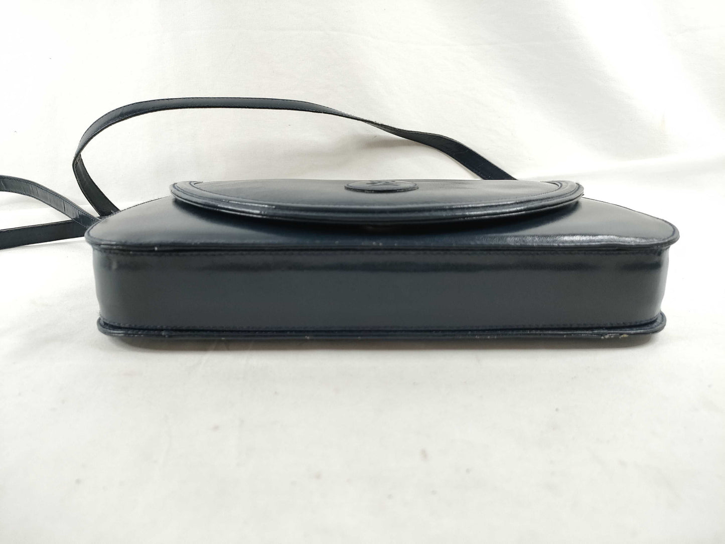 Yves Saint Laurent YSL logo leather shoulder bag