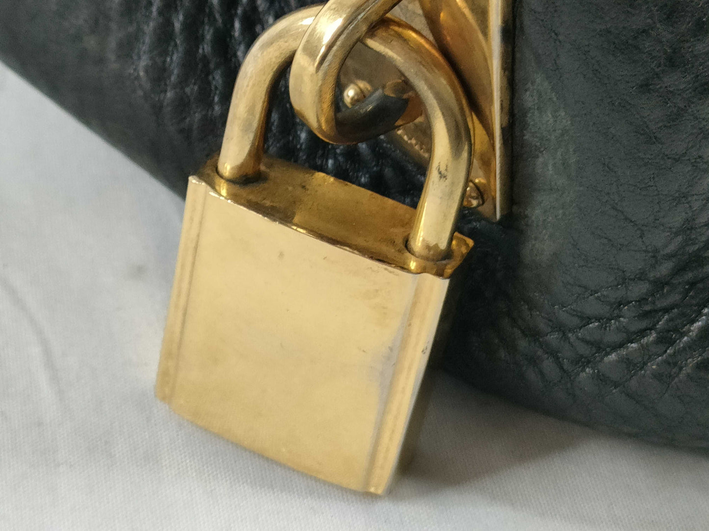 PRADA Vitello Dino Leather 2-Way Handbag with Shoulder Strap