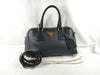 PRADA Vitello Dino Leather 2-Way Handbag with Shoulder Strap