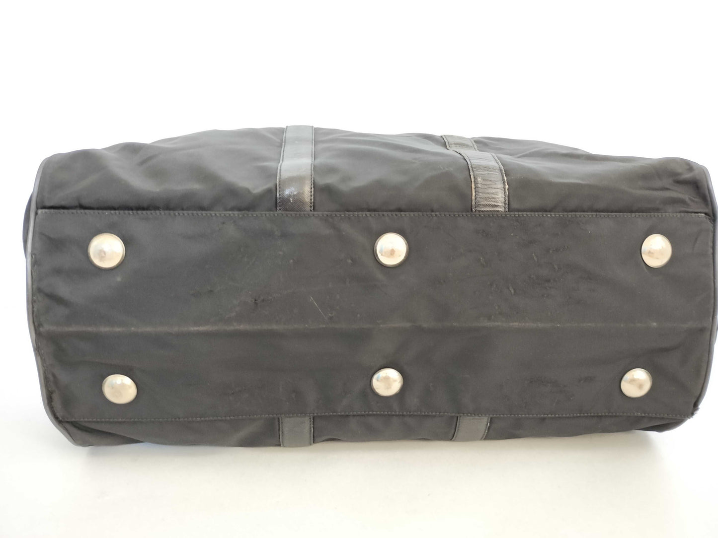 PRADA nylon Prada Boston bag in black nylon.