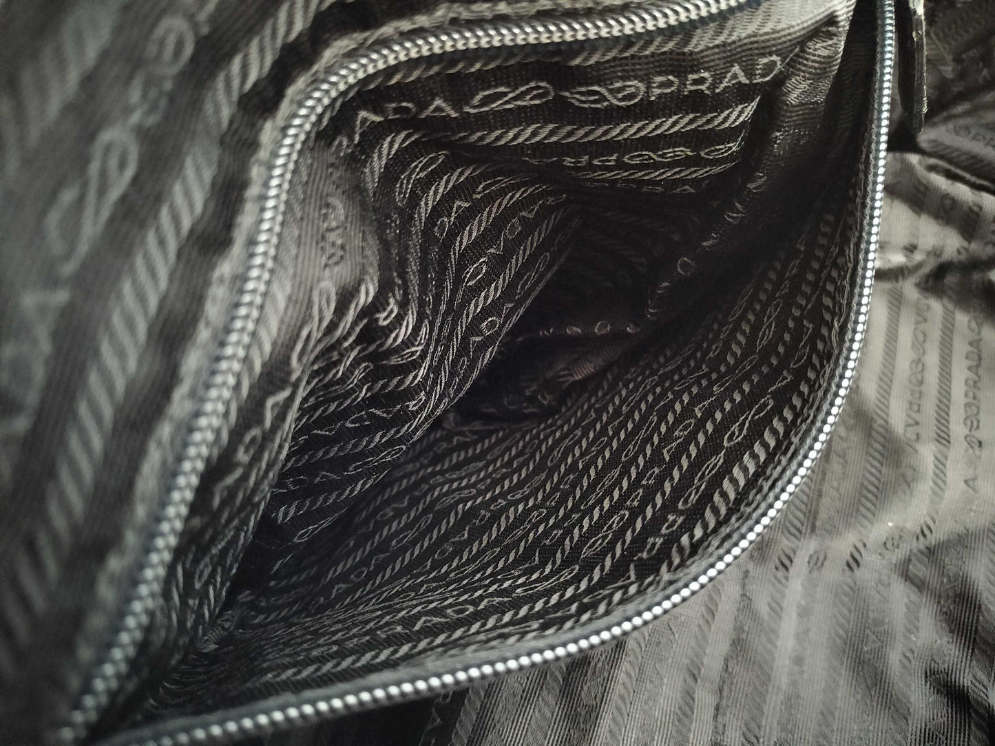 PRADA nylon Prada Boston bag in black nylon.