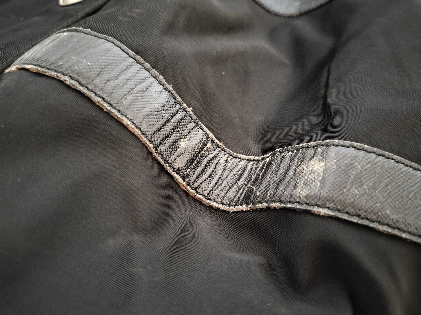 PRADA nylon Prada Boston bag in black nylon.