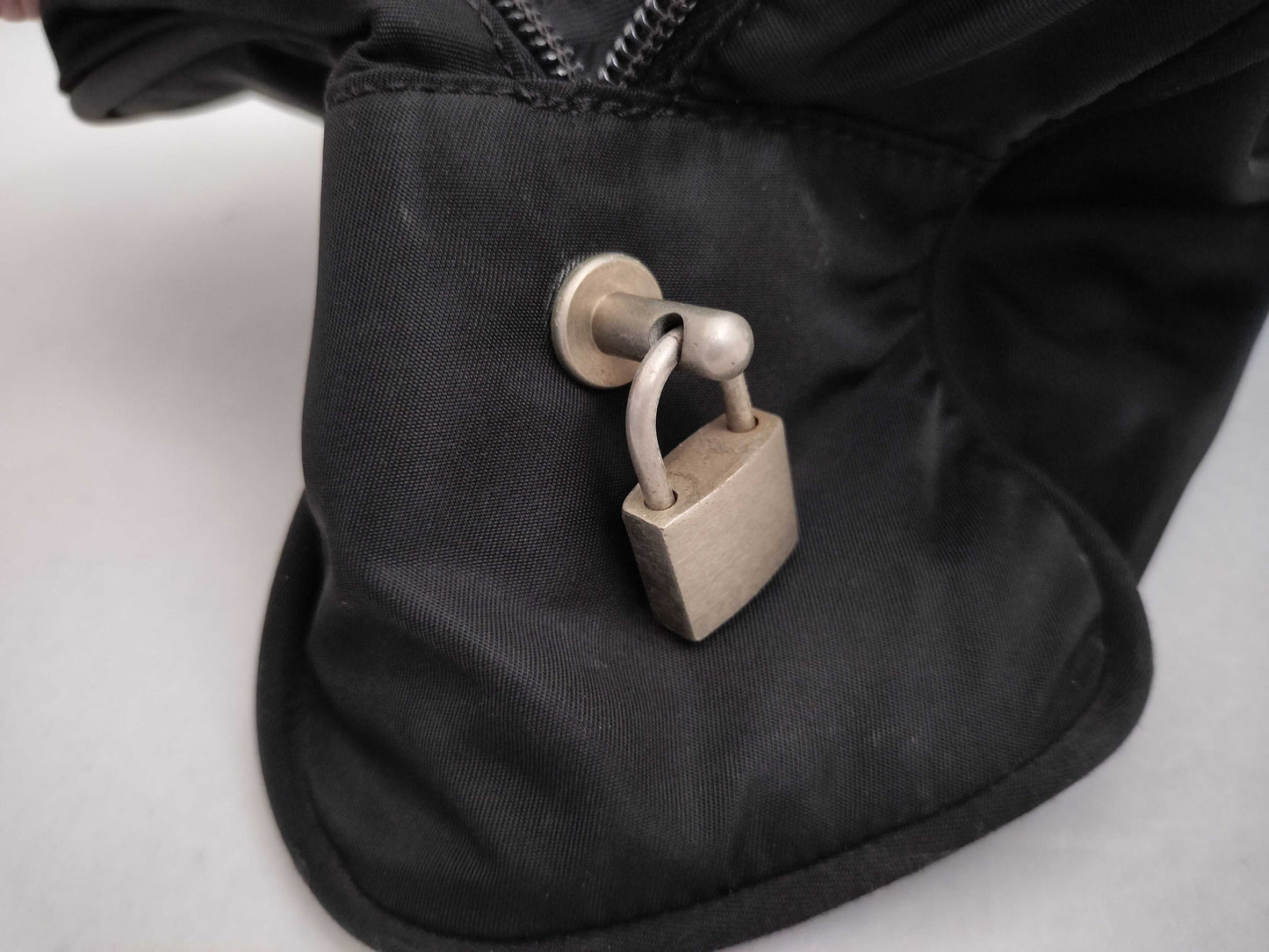 PRADA nylon shoulder black handbag