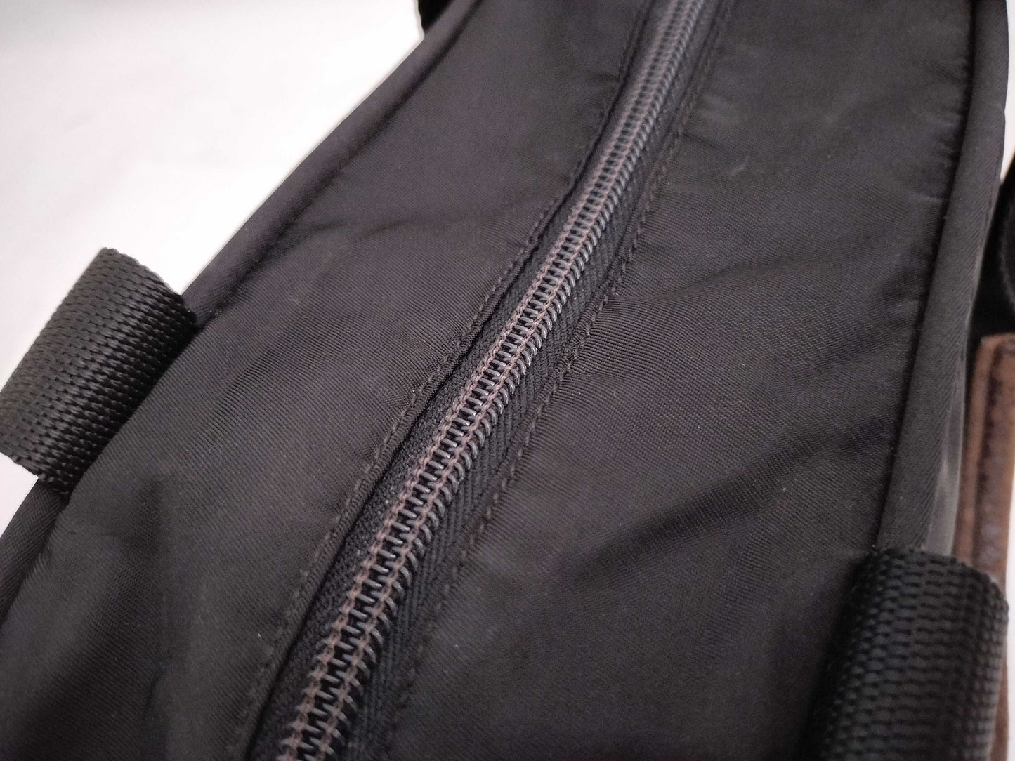 PRADA nylon shoulder black handbag