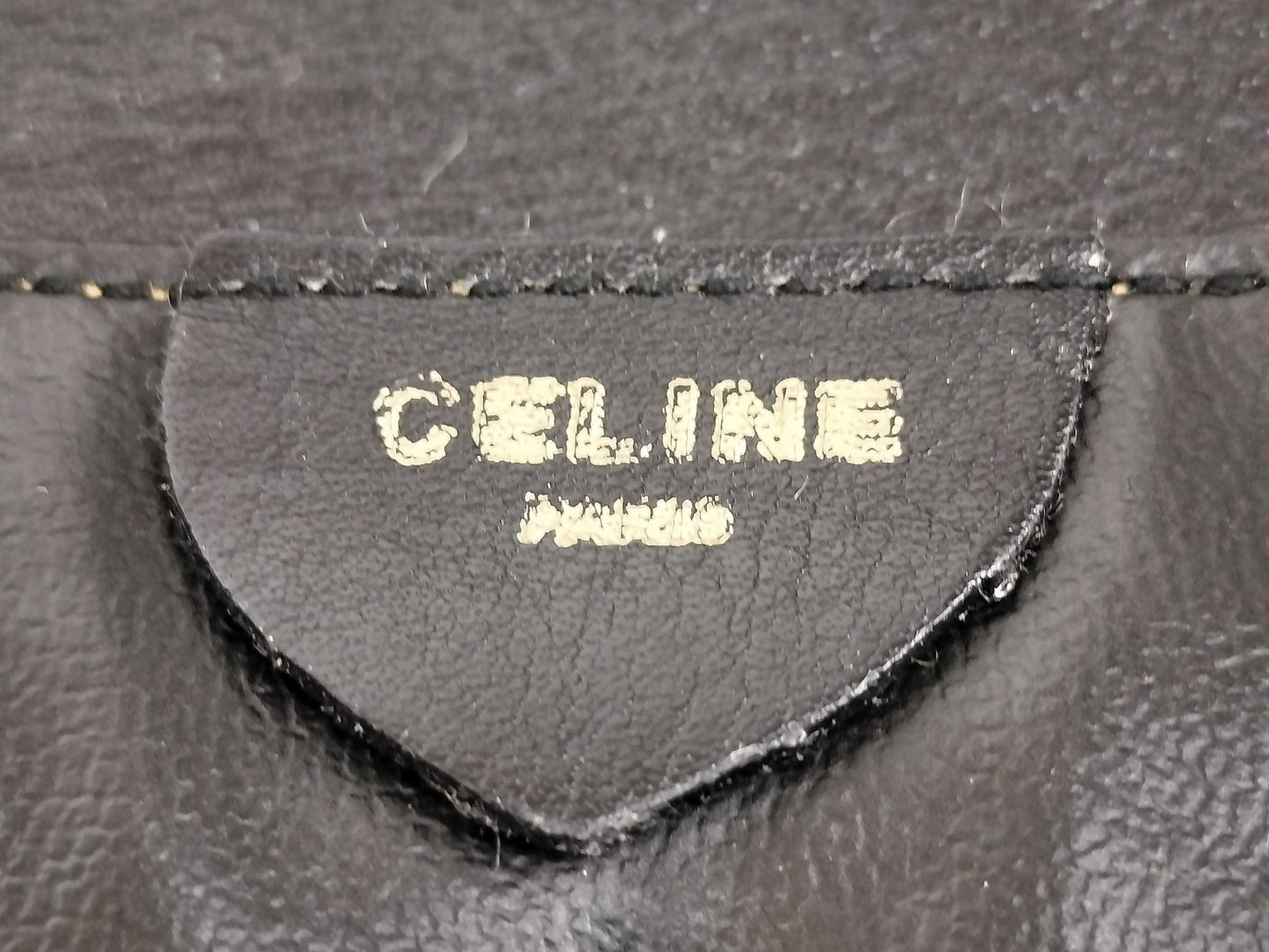 CELINE Leather Clutch Bag Clutch Bag