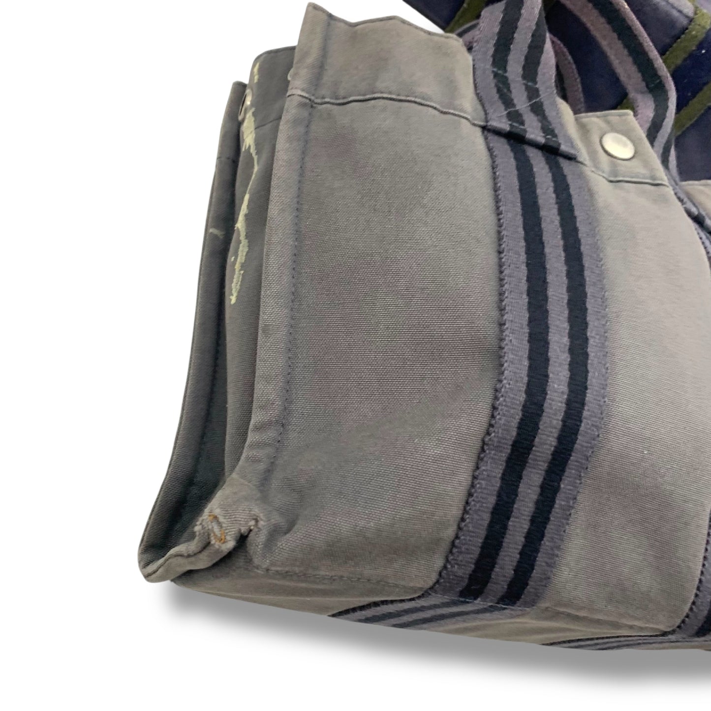 HERMES Foul Tou Canvas Handbag Set of 2