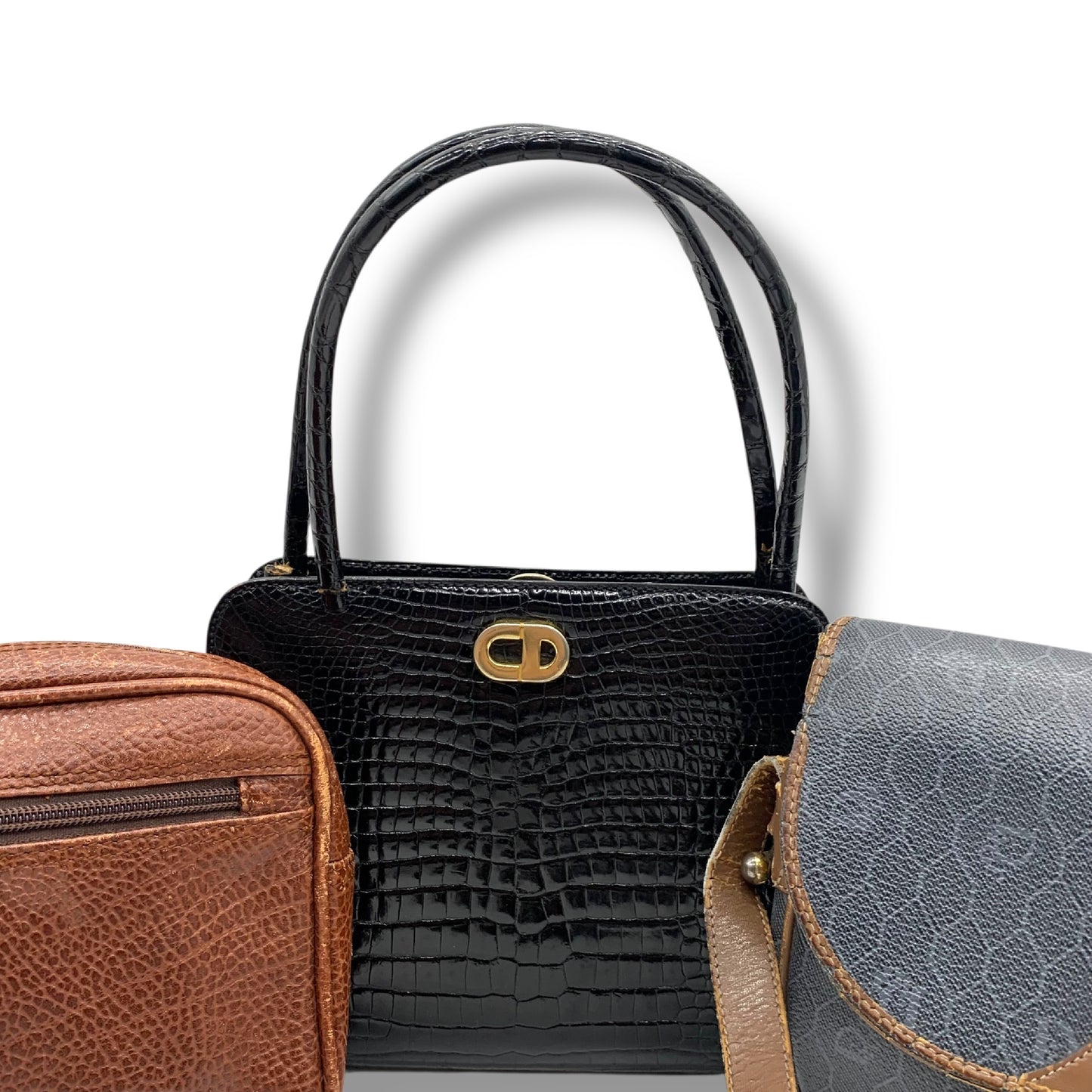 Dior 3-Piece Bag Set: Crocodile Trotter Shoulder Bag