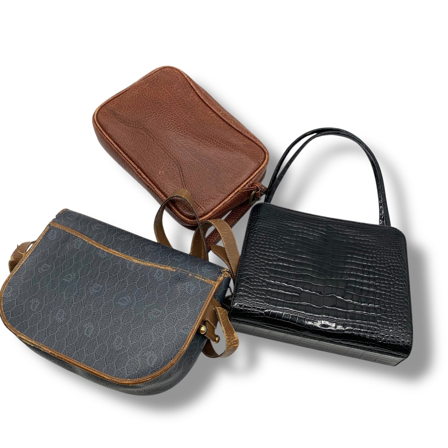 Dior 3-Piece Bag Set: Crocodile Trotter Shoulder Bag