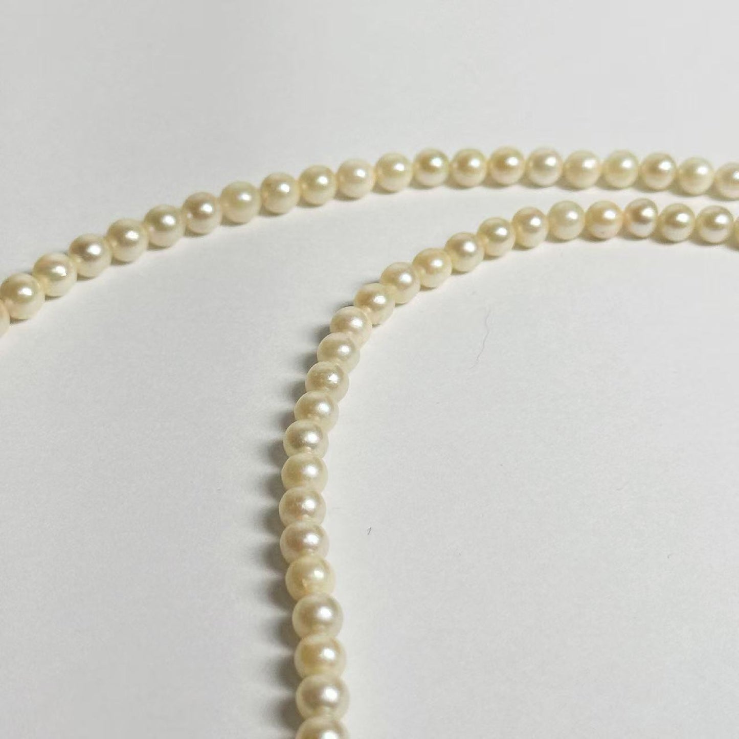 Pearl diameter: Approx. 3.2mm-7.2mm, Sterling Silver, 13.6g, Necklace