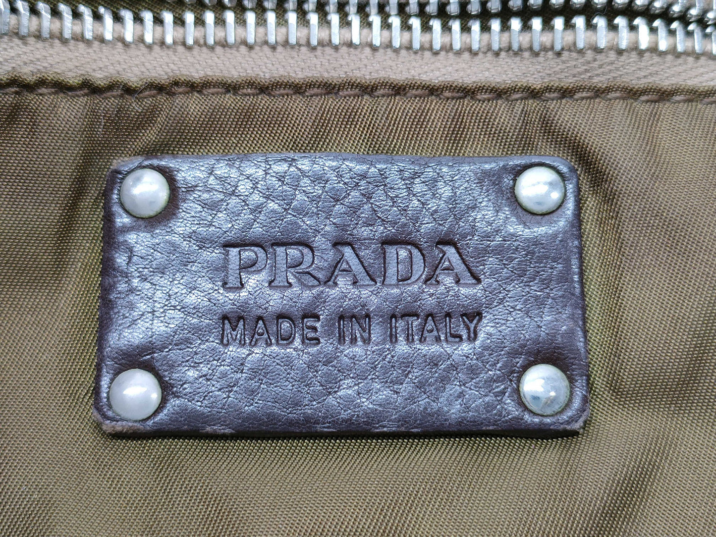PRADA Nylon Prada Nylon Charm Tote Bag