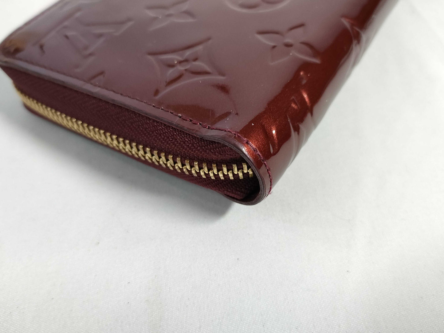 LOUIS VUITTON Vernis Zippy Wallet/M93522/SP1170/Vernis/Amaranth/G Hardware Wallet