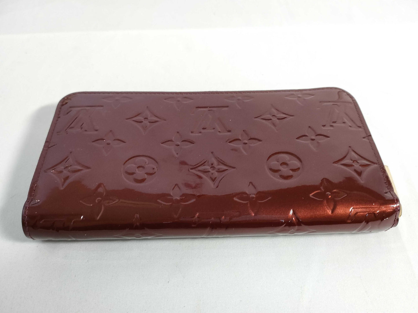 LOUIS VUITTON Vernis Zippy Wallet/M93522/SP1170/Vernis/Amaranth/G Hardware Wallet
