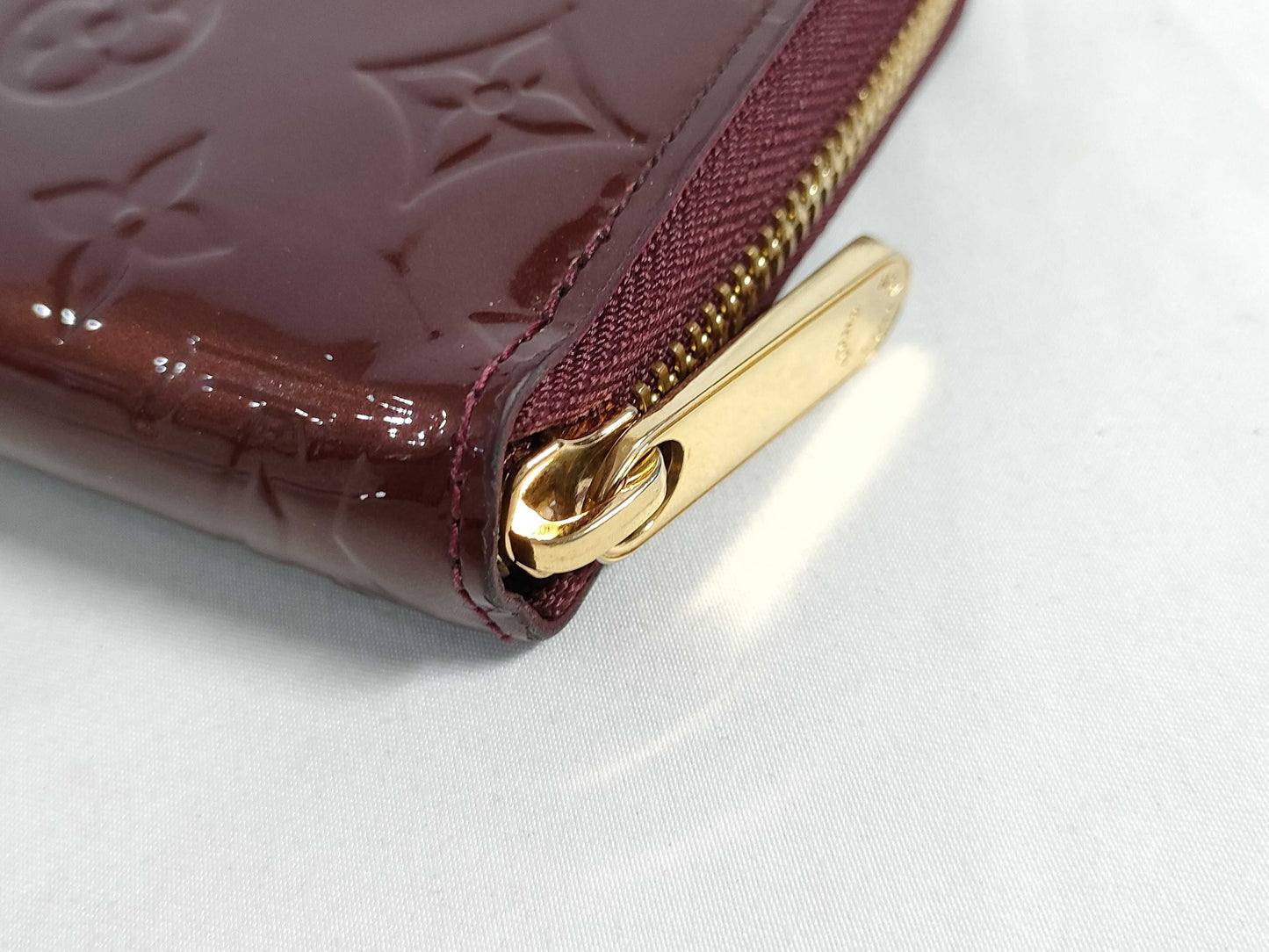 LOUIS VUITTON Vernis Zippy Wallet/M93522/SP1170/Vernis/Amaranth/G Hardware Wallet