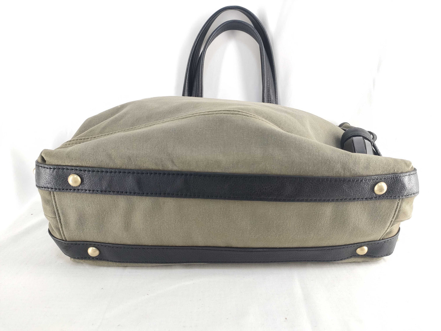 SEE BY CHLOE See by Chloe Tote Bag, Canvas and Leather, A4 Size, Gold Hardware