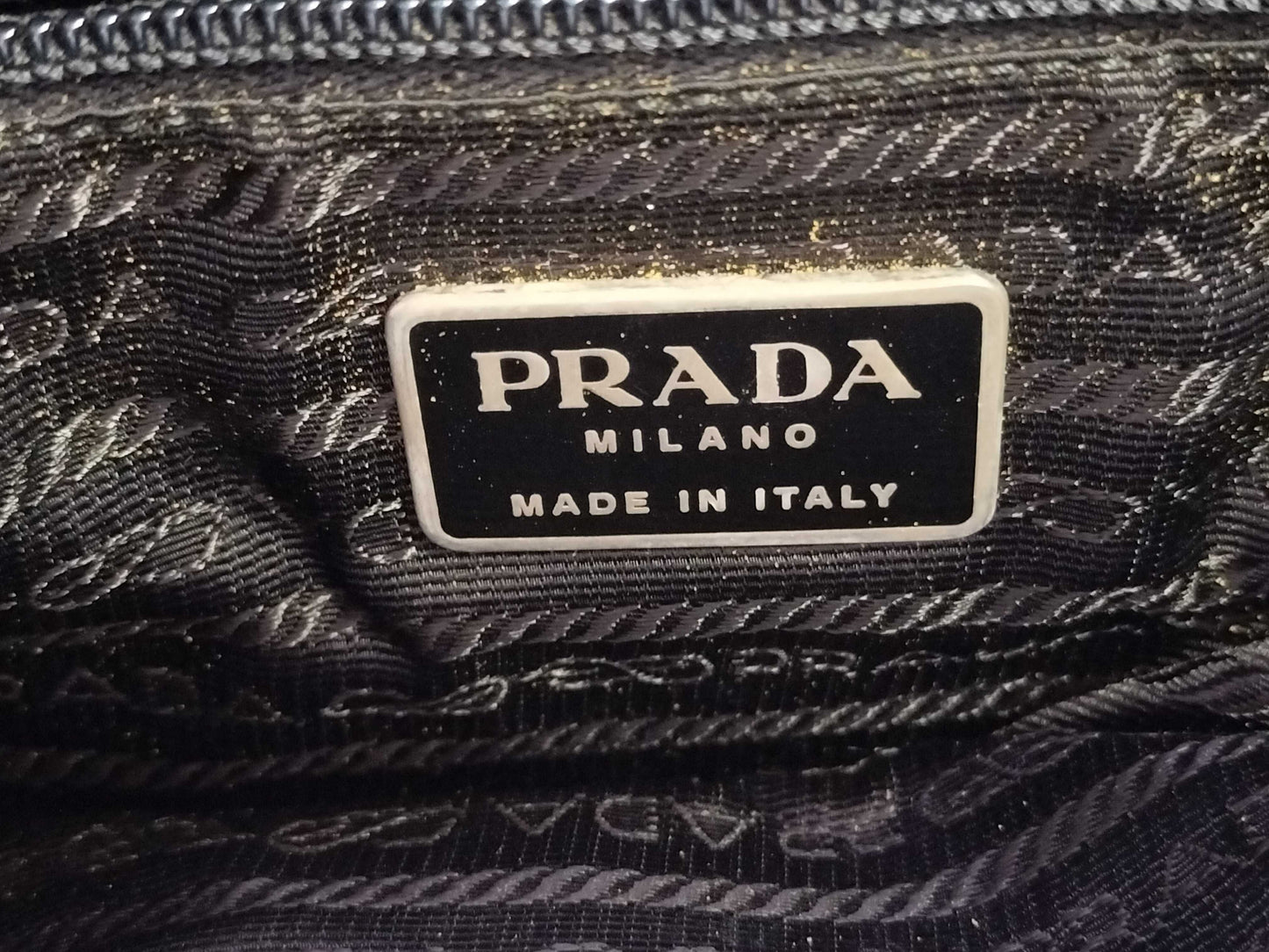 PRADA Nylon Prada Handbag Black Men's Tote Bag