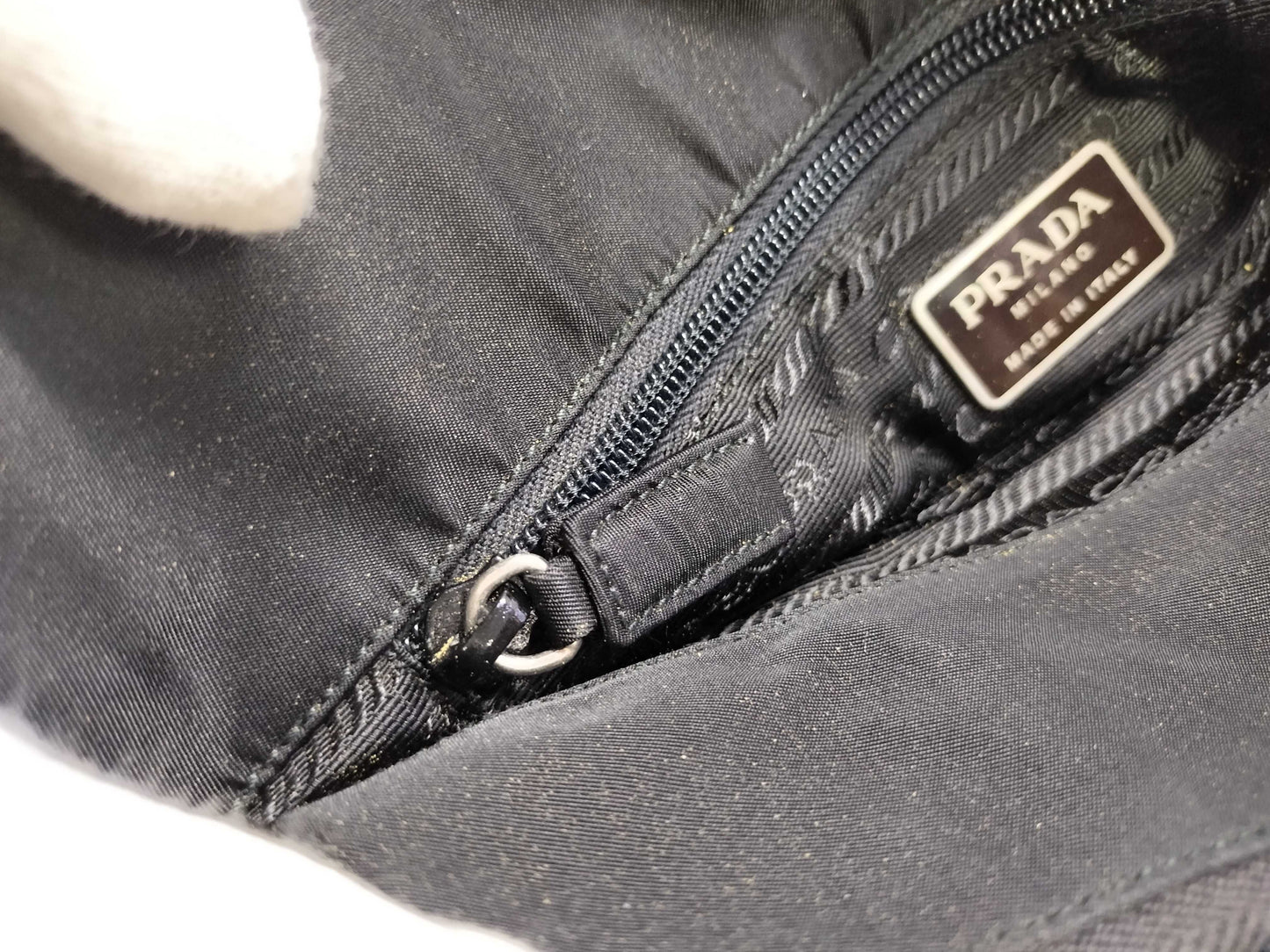 PRADA Nylon Prada Handbag Black Men's Tote Bag