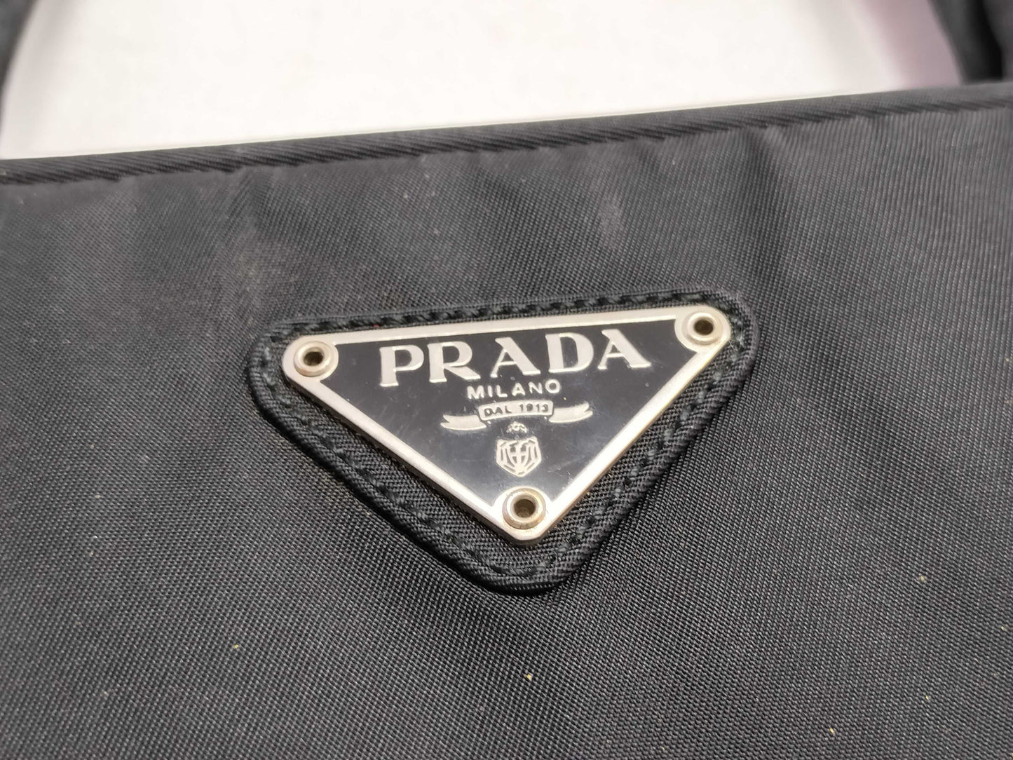 PRADA Nylon Prada Handbag Black Men's Tote Bag