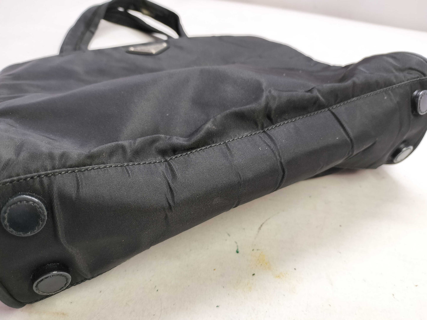 PRADA Nylon Prada Handbag Black Men's Tote Bag