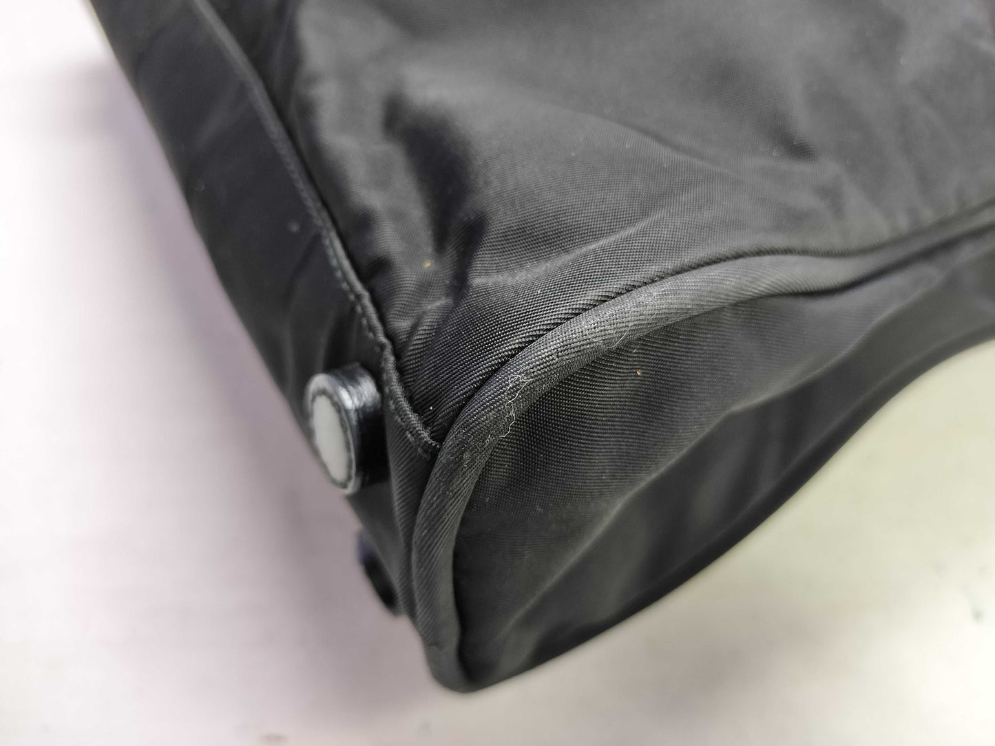 PRADA Nylon Prada Handbag Black Men's Tote Bag