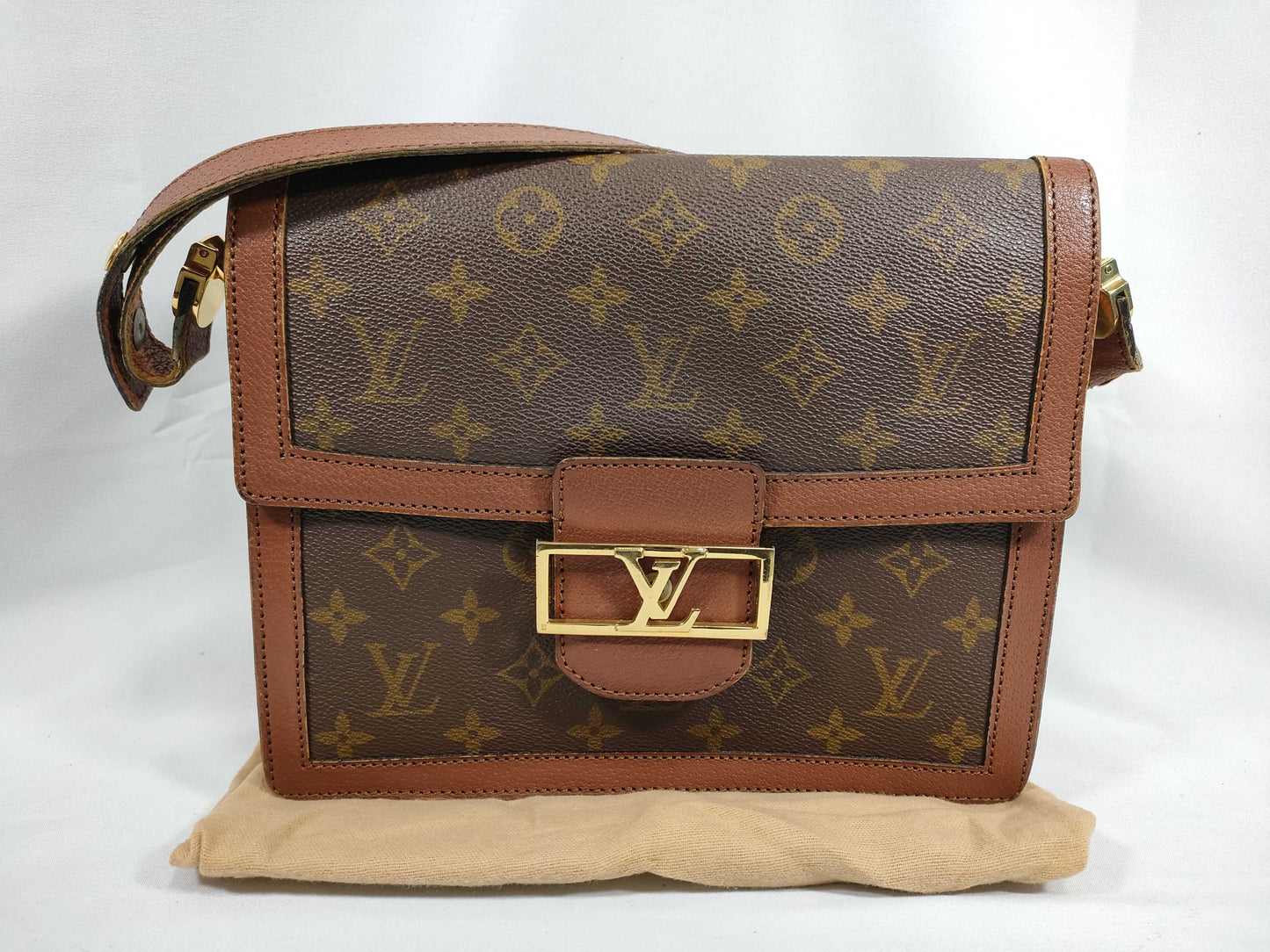 LOUIS VUITTON Monogram Sac Dauphine M51410 Handbag with Unknown Serial Number