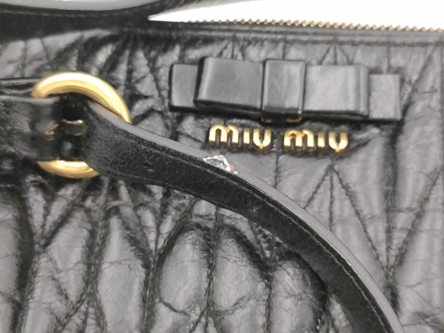Miu Miu Matelasse Shoulder Bag