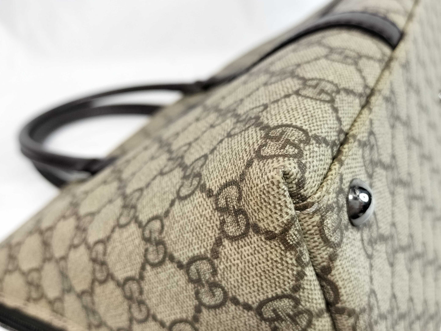 GUCCI GG Supreme Gucci Tote Bag PVC Handbag