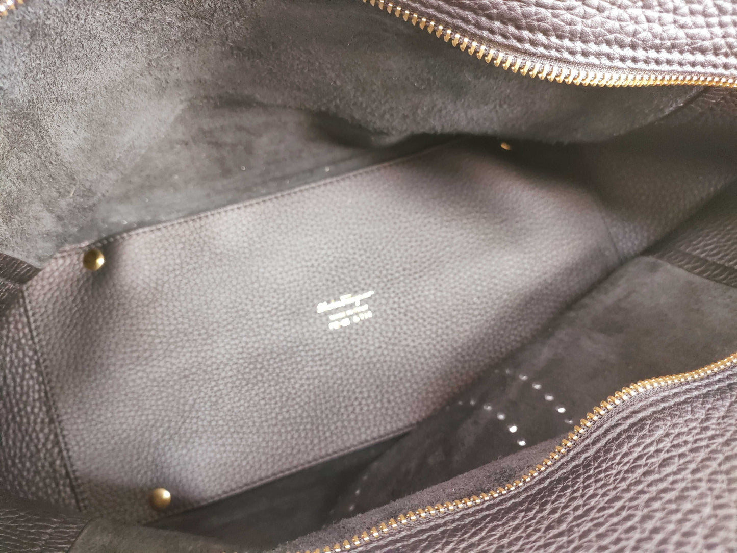 Salvatore Ferragamo Gancini Tote Bag Black