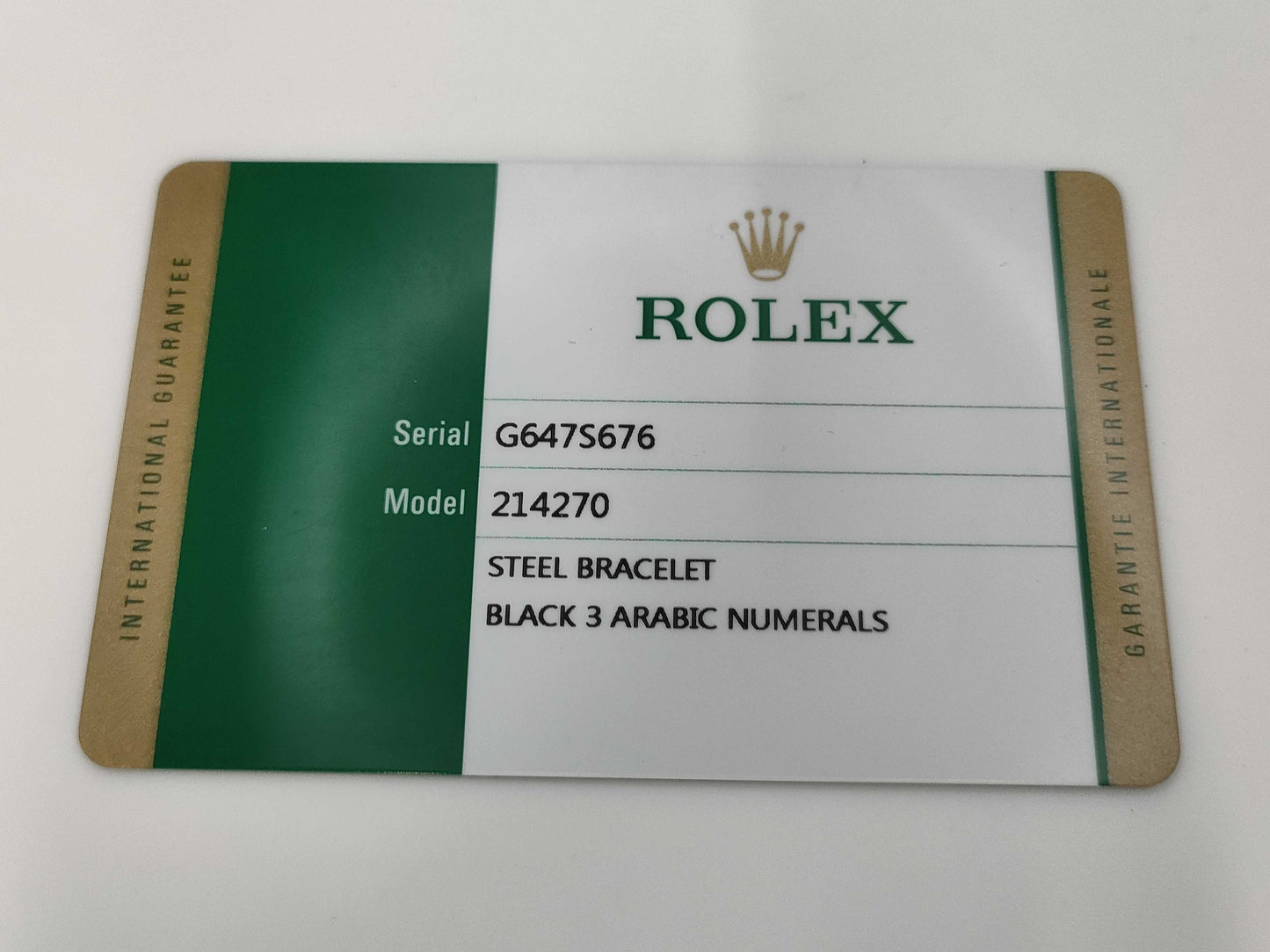 ROLEX Explorer I 214270 G647S676 Black Dial Men's Watch