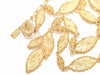 Yves Saint Laurent Yves Saint Laurent Gold-Colored Triple Leaf Necklace, 41.7g