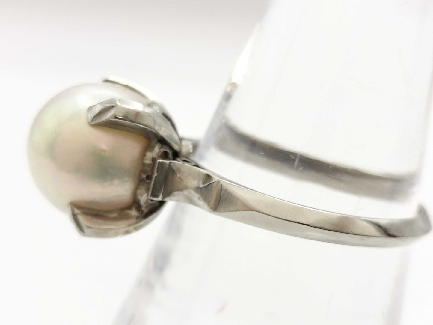 Pearl diameter: Approx. 10.2mm, PT900, 5.6g, Ring