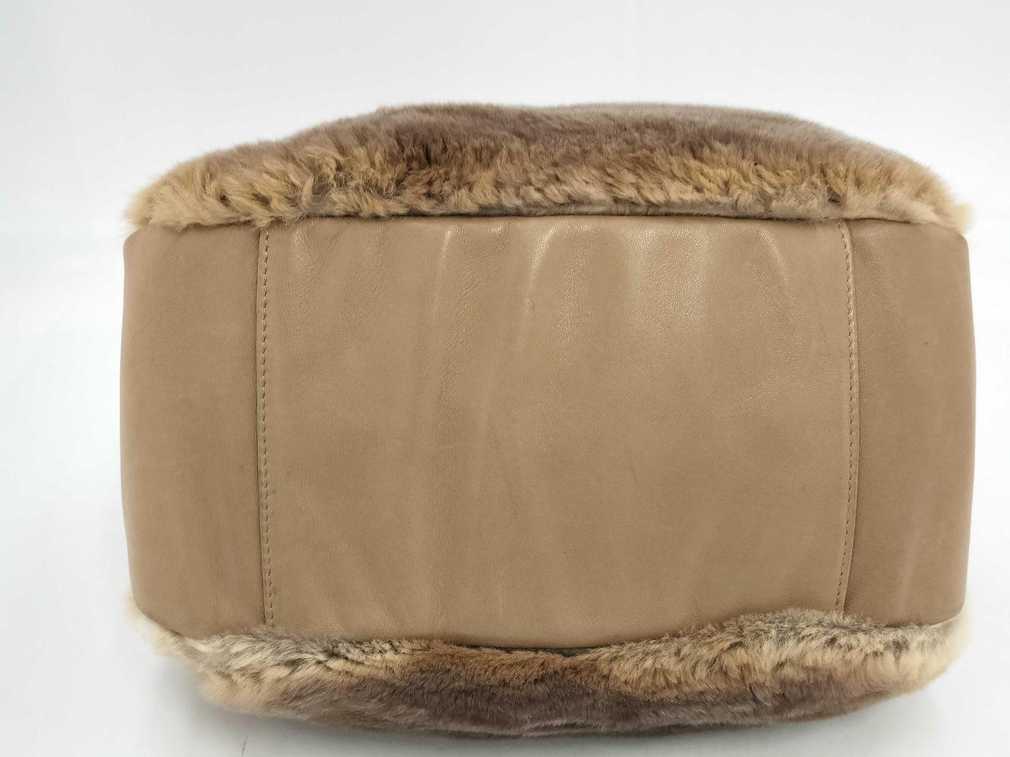 CHANEL Lapin Fur Chain Shoulder Bag