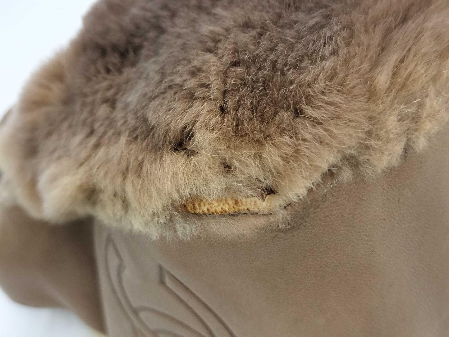 CHANEL Lapin Fur Chain Shoulder Bag