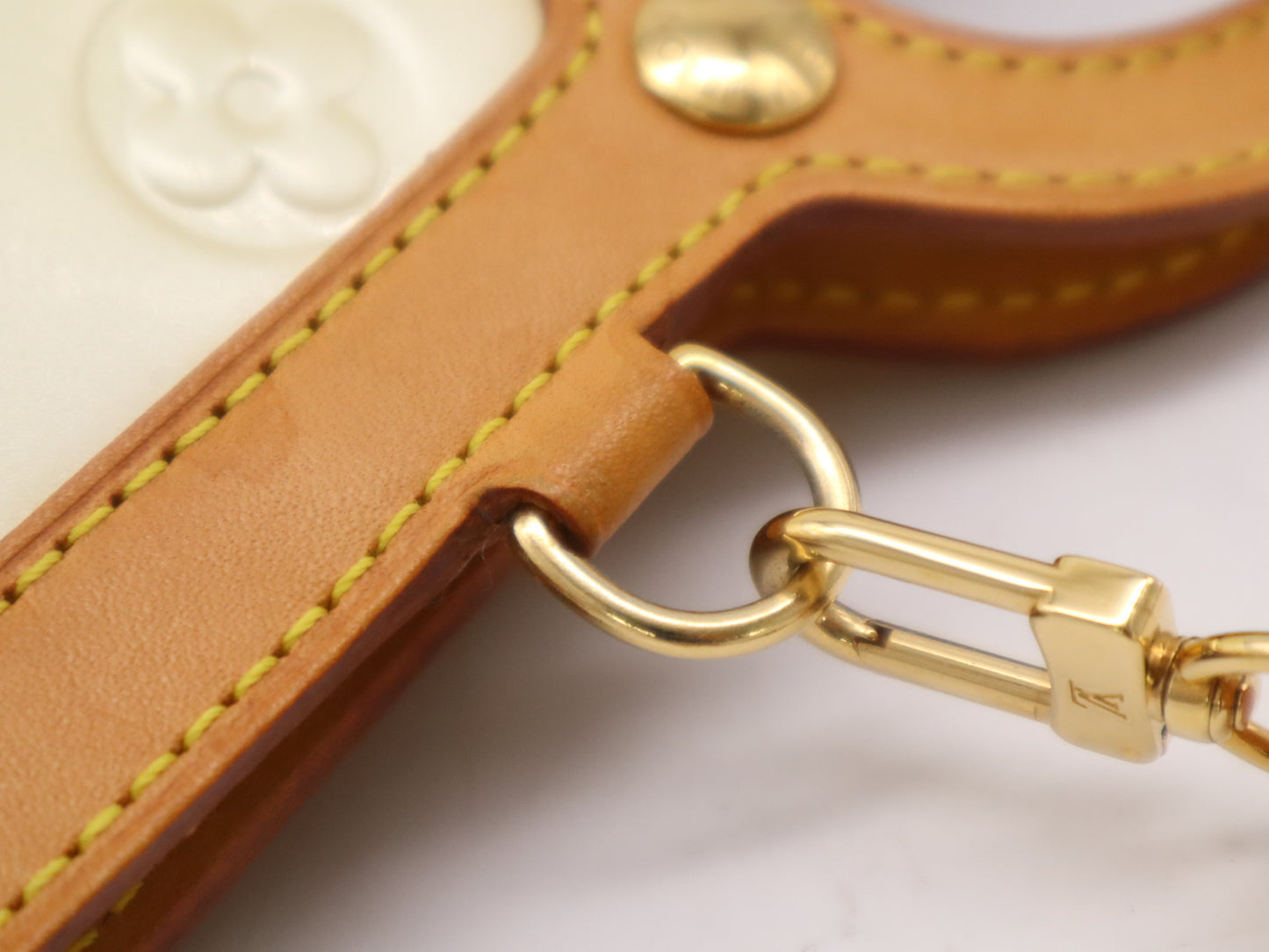 LOUIS VUITTON M91372 Vernis Roxbury Drive Noisette Handbag with Shoulder Strap