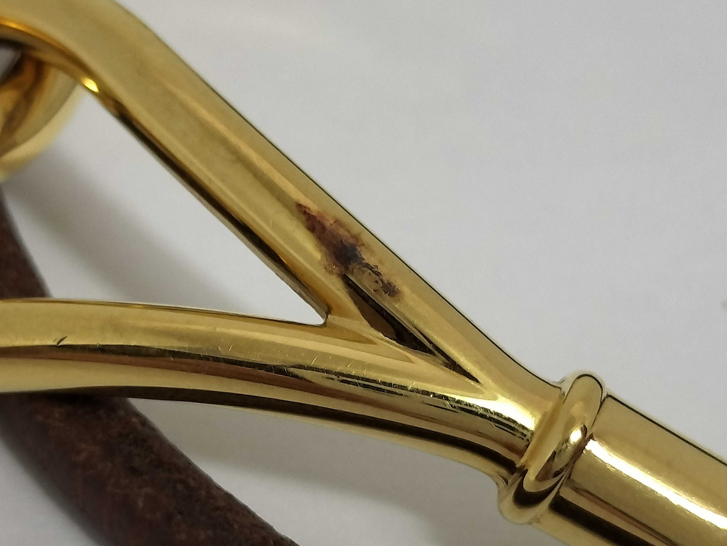 HERMES Jumbo Bracelet Leather Bangle