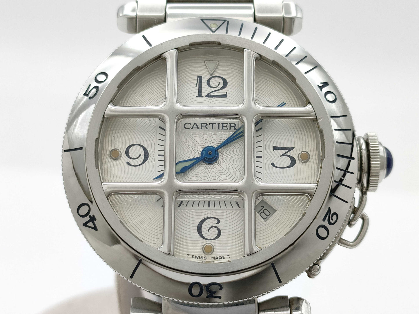Cartier Pasha Grid W31040H3 2379 90266CD Automatic Men's Watch