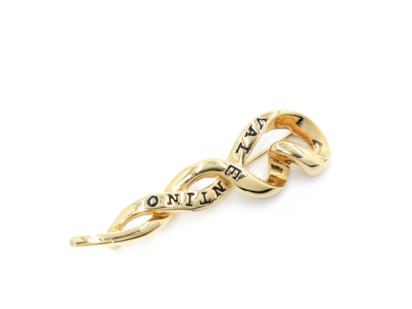 VALENTINO Valentino logo brooch