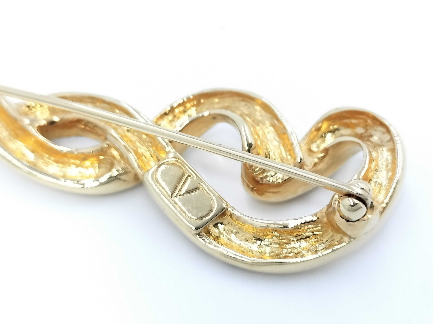 VALENTINO Valentino logo brooch