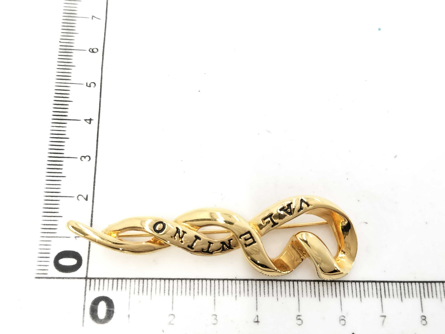 VALENTINO Valentino logo brooch