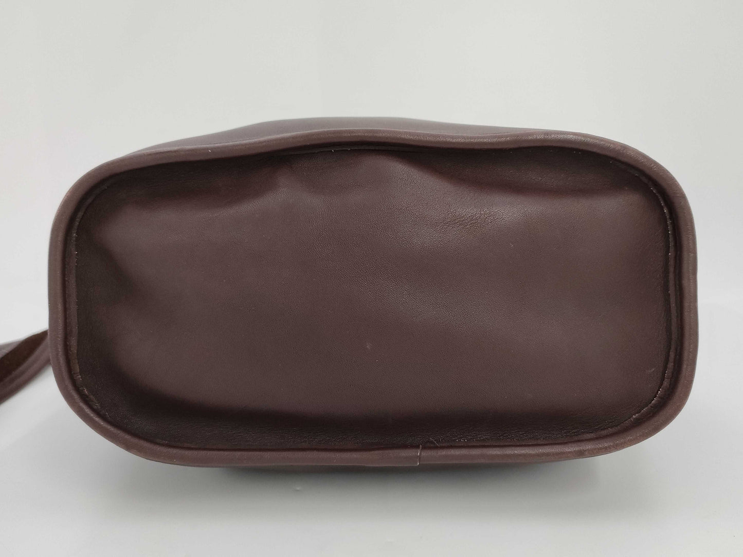 COACH Shoulder Bag, Drawstring, Leather, Brown
