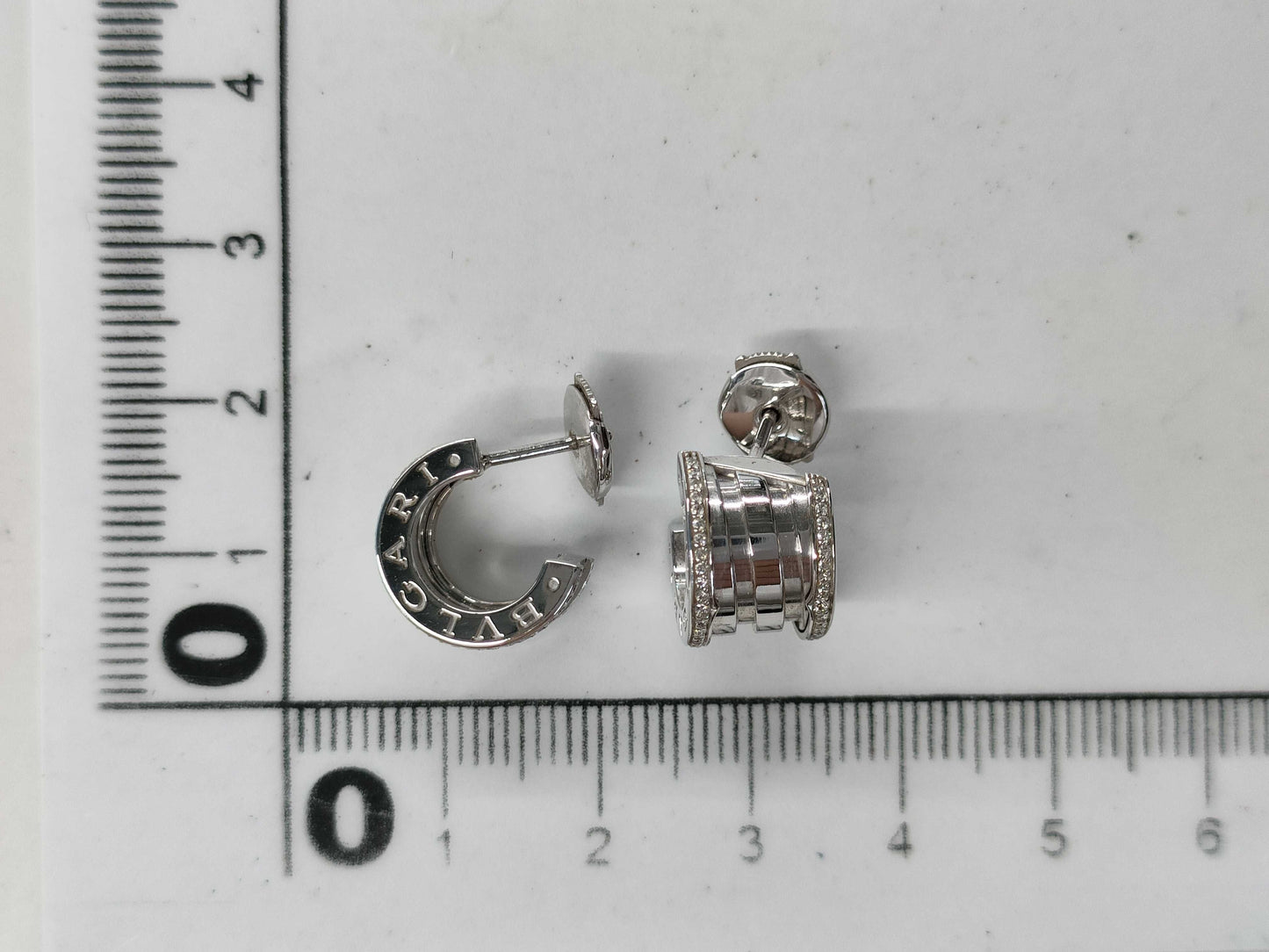 BVLGARI B.zero1 Diamond WG Au750 7.6g Earrings