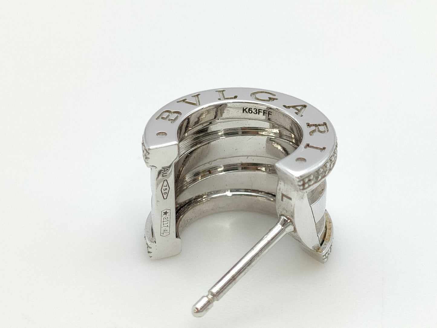 BVLGARI B.zero1 Diamond WG Au750 7.6g Earrings