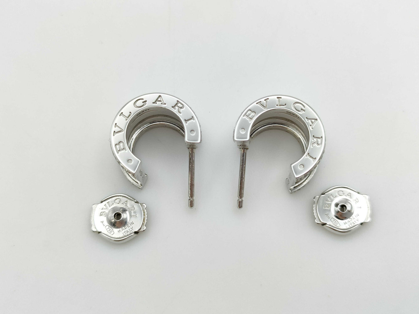 BVLGARI B.zero1 Diamond WG Au750 7.6g Earrings