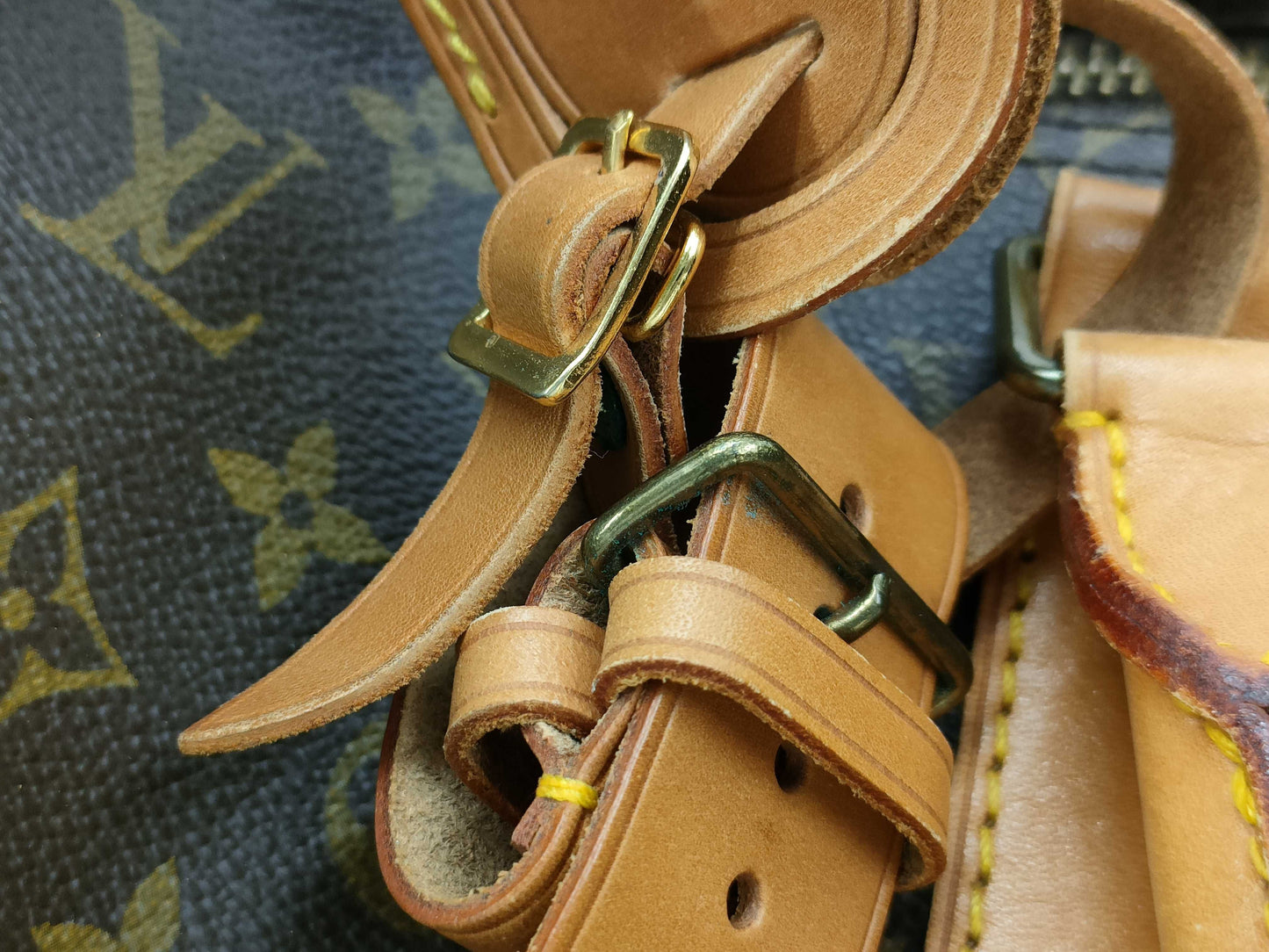 LOUIS VUITTON Monogram Keepall 55 Boston Bag M41424/MI8906