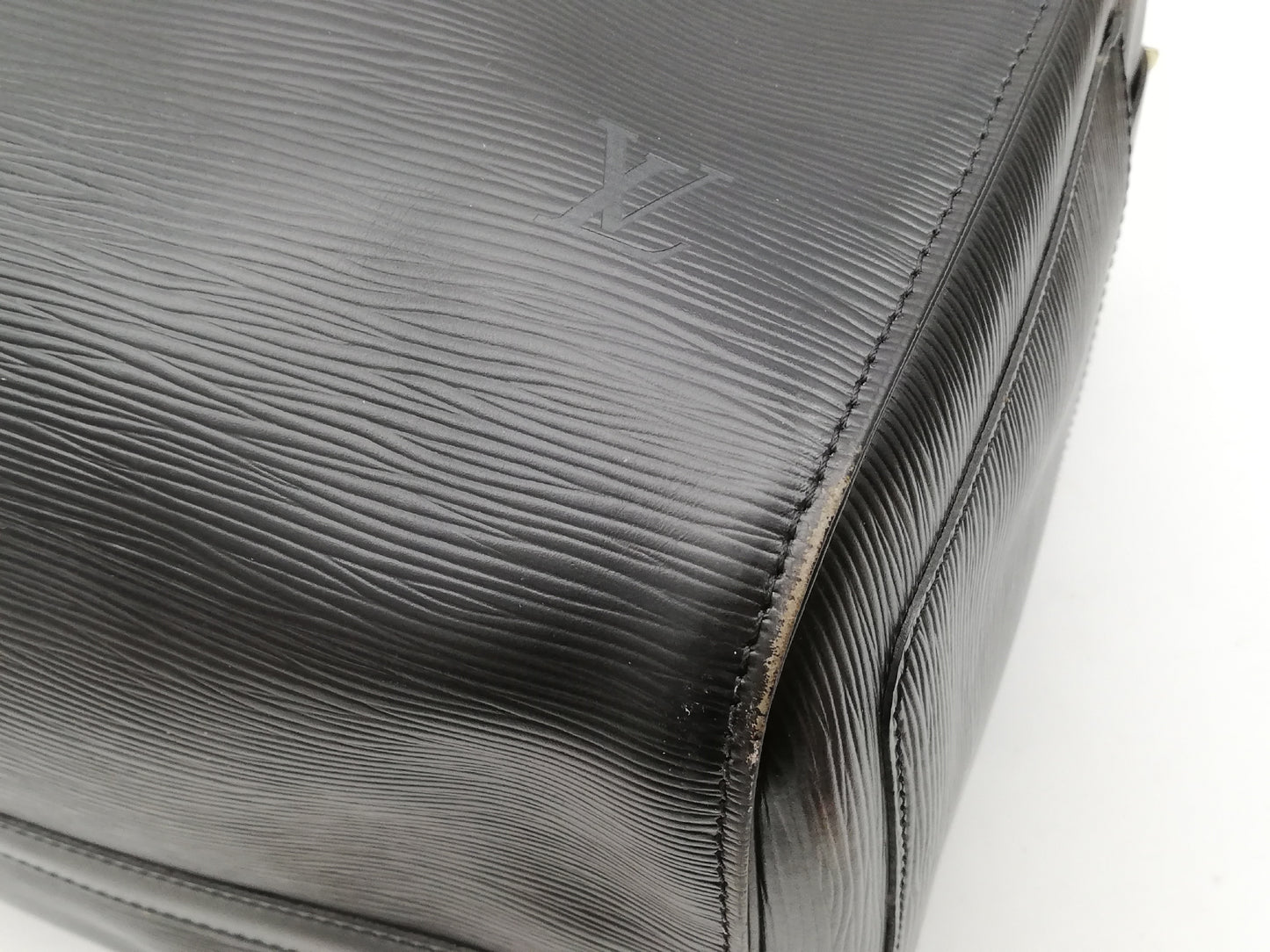 LOUIS VUITTON Epi Keepall 55 M59142 Noir Boston Bag