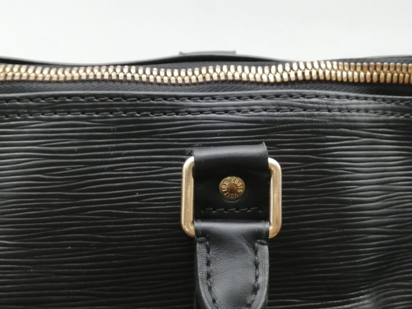 LOUIS VUITTON Epi Keepall 55 M59142 Noir Boston Bag