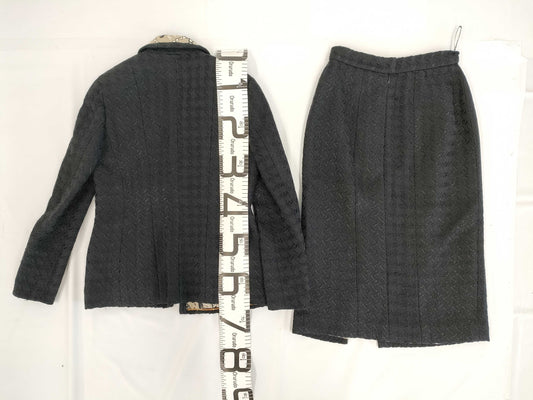 CHANEL 93P Tweed Set, Vintage, Size 38, Includes Replacement Buttons and Fabric, Other Apparel