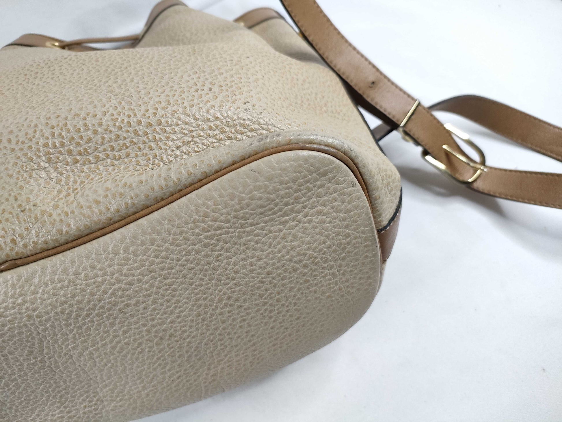 Dior Leather Drawstring Shoulder Bag